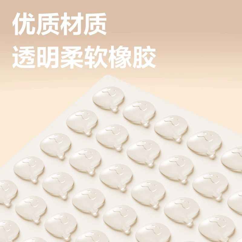 卡通硅胶防撞粒静音垫加厚门把手冰箱防撞贴防碰撞神器家具防撞粒|undefined