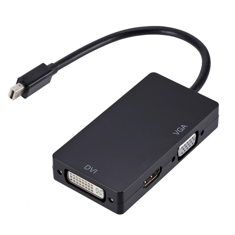 mini dp to hdmi vga dvi converter three-in-one lightning dp adapter mini DP to vga cable