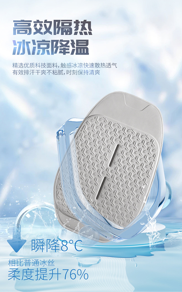 Honeycomb Car Seat Cushion, Universal for All Seasons, Summer Cooling Cushion, Breathable and Ventilated Seat Backrest, Light Luxury Cold Gel Driver's Seat