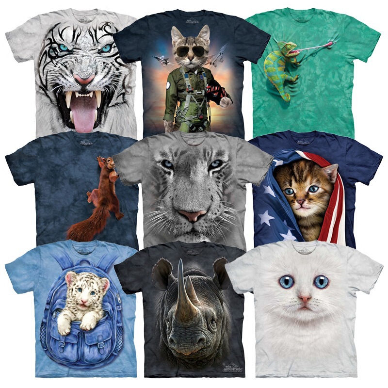 Cross-Border Couple 3D Printed Round Neck Men's and Women's Tie-Dye Animal Tiger Cat Short-Sleeved T-Shirt Export Cross-Border Couple 3D Printed Round Neck Men's and Women's Tie-Dye Animal Tiger Cat Short-Sleeved T-Shirt Export