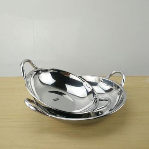 Factory direct sale extra-thick stainless steel spill-proof bar cauldron pot with lidless dry pot alcohol stove for takeaway mini hot pot