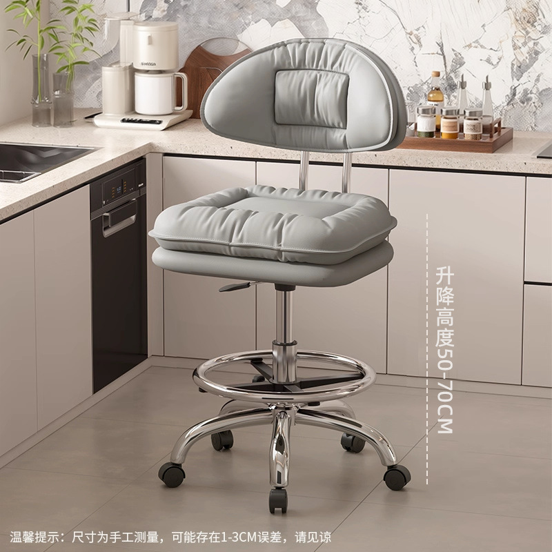 Taburete de cocina silla de bar casera silla de bar giratoria caja registradora taburete elevable respaldo silla de belleza silla de peluquería