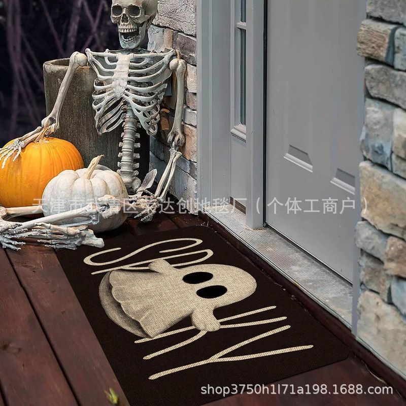 Amazon Temu ハロウィンゴーストフロアマット、汚れにくい玄関ドアマット、バスルーム吸収性フットマット、リビングルーム装飾フロアマット|undefined