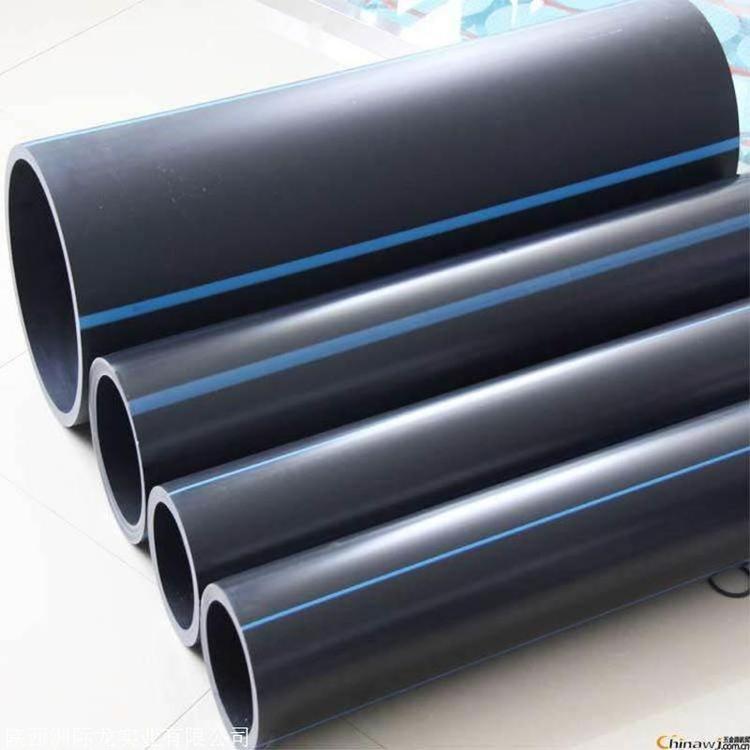 陕西中财PE排污管埋地排污用聚乙烯管材PE排水穿线顶管厂家耐腐蚀