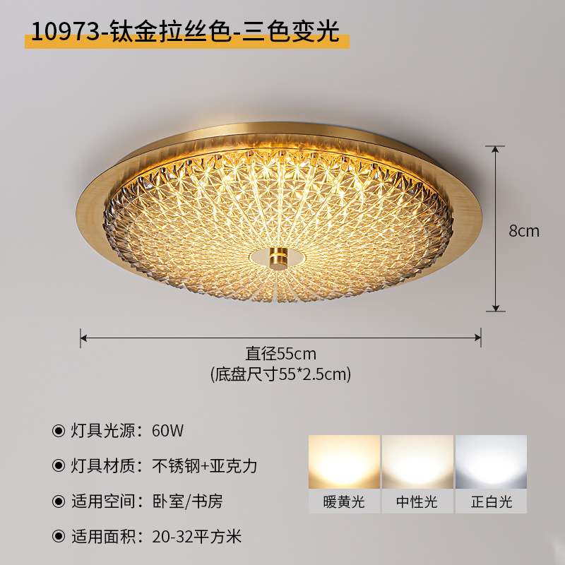 Luz de techo del dormitorio 2026 nuevo estilo medieval moderno simple ligero lujoso sensación de alto nivel dormitorio principal comedor luz 118L