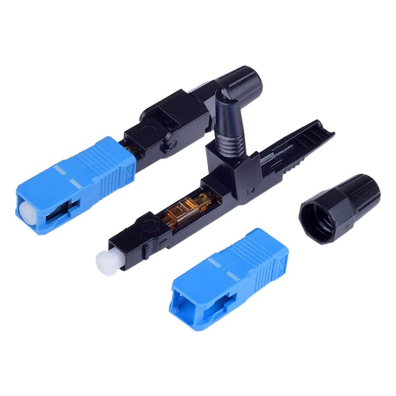 Быстроразъемный оптоволоконный коннектор SC/UPC, встраиваемый, телекоммуникационного класса, для использования в телекоммуникационных системах