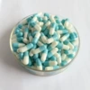 No. 3 light blue and white 100 capsules