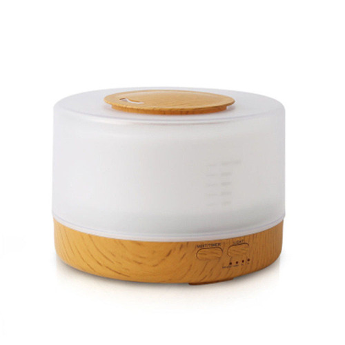 Cross-border cylindrical wood grain new 500ml aroma diffuser humidifier wholesale spray machine for home office