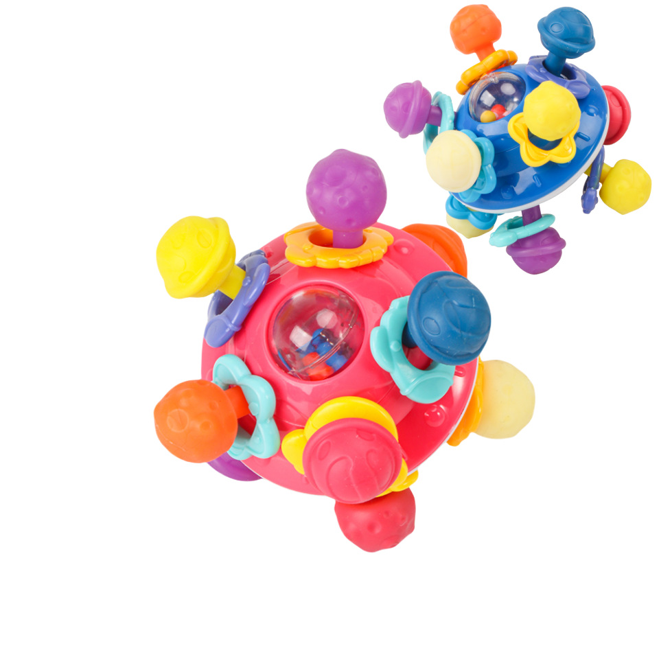 Platillos espaciales, bolas Manhattan, juguetes divertidos para niños, pellizco, pellizco, bebés, campana para dormir, bolas para niños, campana para acompañar