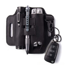 跨境户外EDC工具套野营手电筒腰包钥匙扣保护套多功能可折叠刀套
