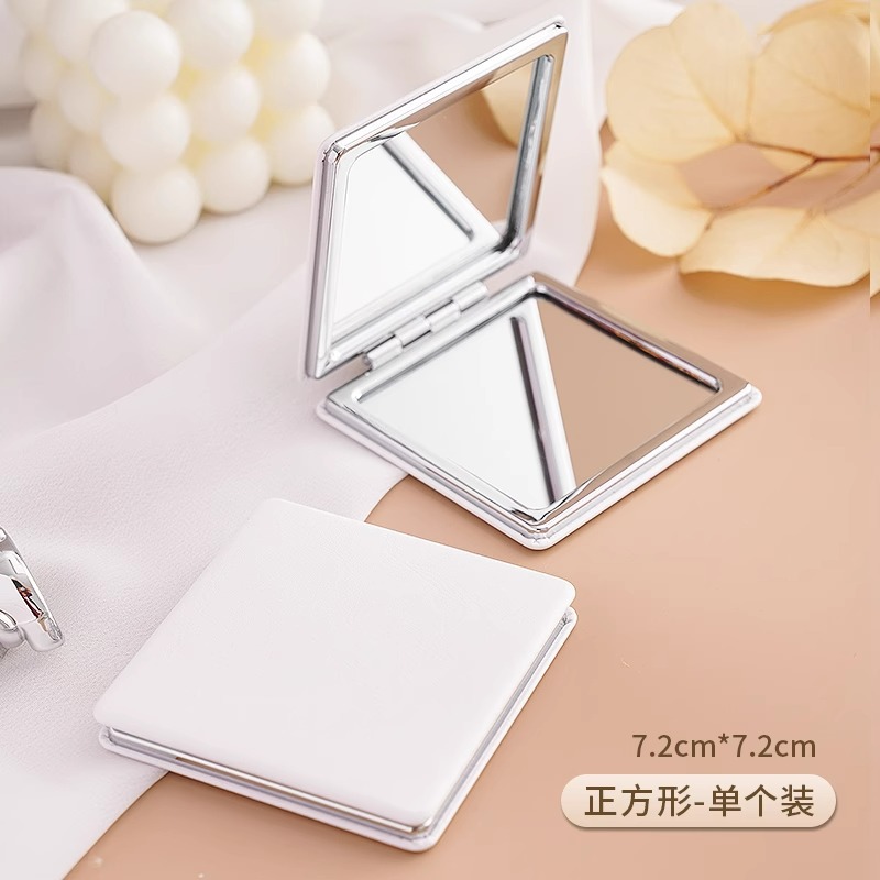 Espejo pequeño portátil mini espejo especial de maquillaje espejo de doble cara dormitorio estudiantil hogar espejo plegable de mano