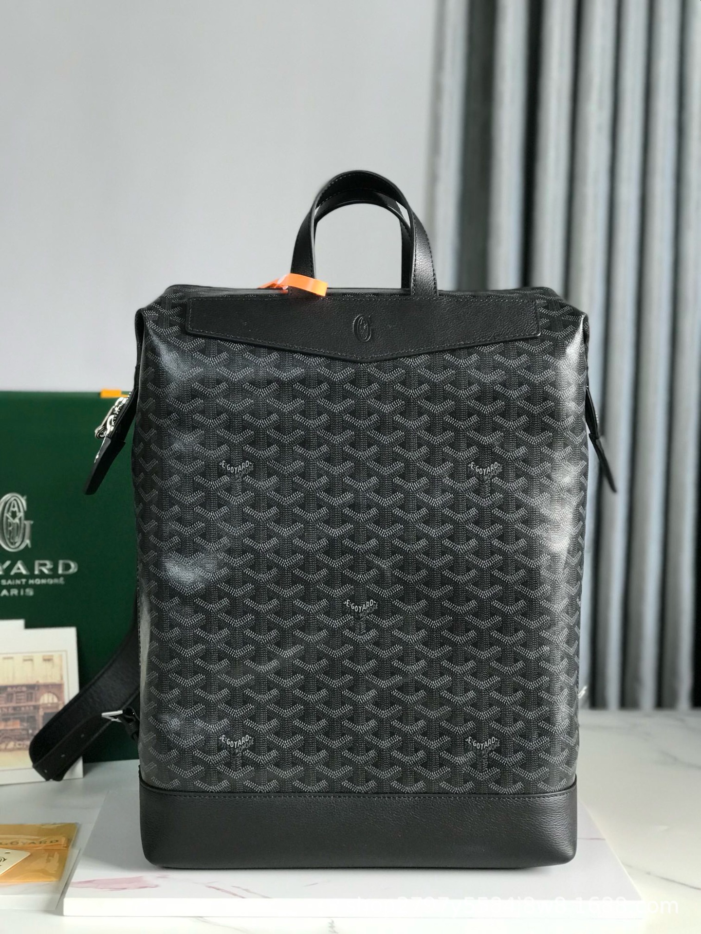 Goyard Cisalpin Goyardine Canvas Black