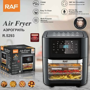 RAF Европейские нормы Трансграничный воздух Фрайер многофункциональный домой печь большой потенциал умный коснуться визуализация Электрическая печь 12л