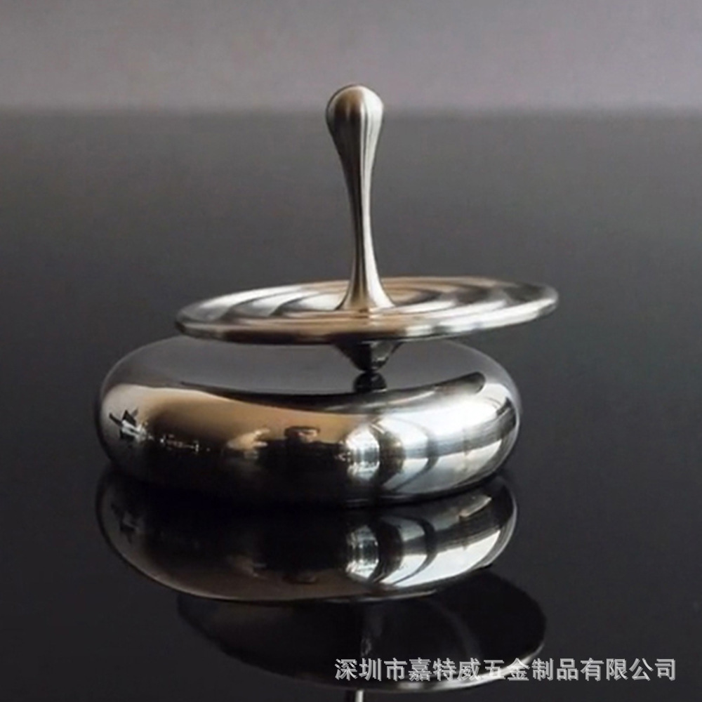 MEZMOTOP水滴手捻指尖陀螺不锈钢金属桌面魔幻陀螺玩具亚马逊现货