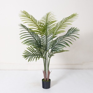 Planta Artificial en Maceta 1.2 m de Plástico y Tela para Decoración de Interiores