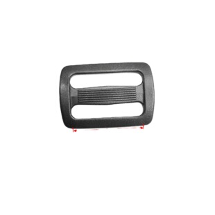 Manufacturer 25mm Black Plastic Adjustment Three-speed Buckle Plane Day Buckle Backpack Webbing Connection Fixed Buckle Supply