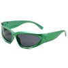 Men's sports sunglasses, trend fashionable glasses solar-powered, punk style, European style