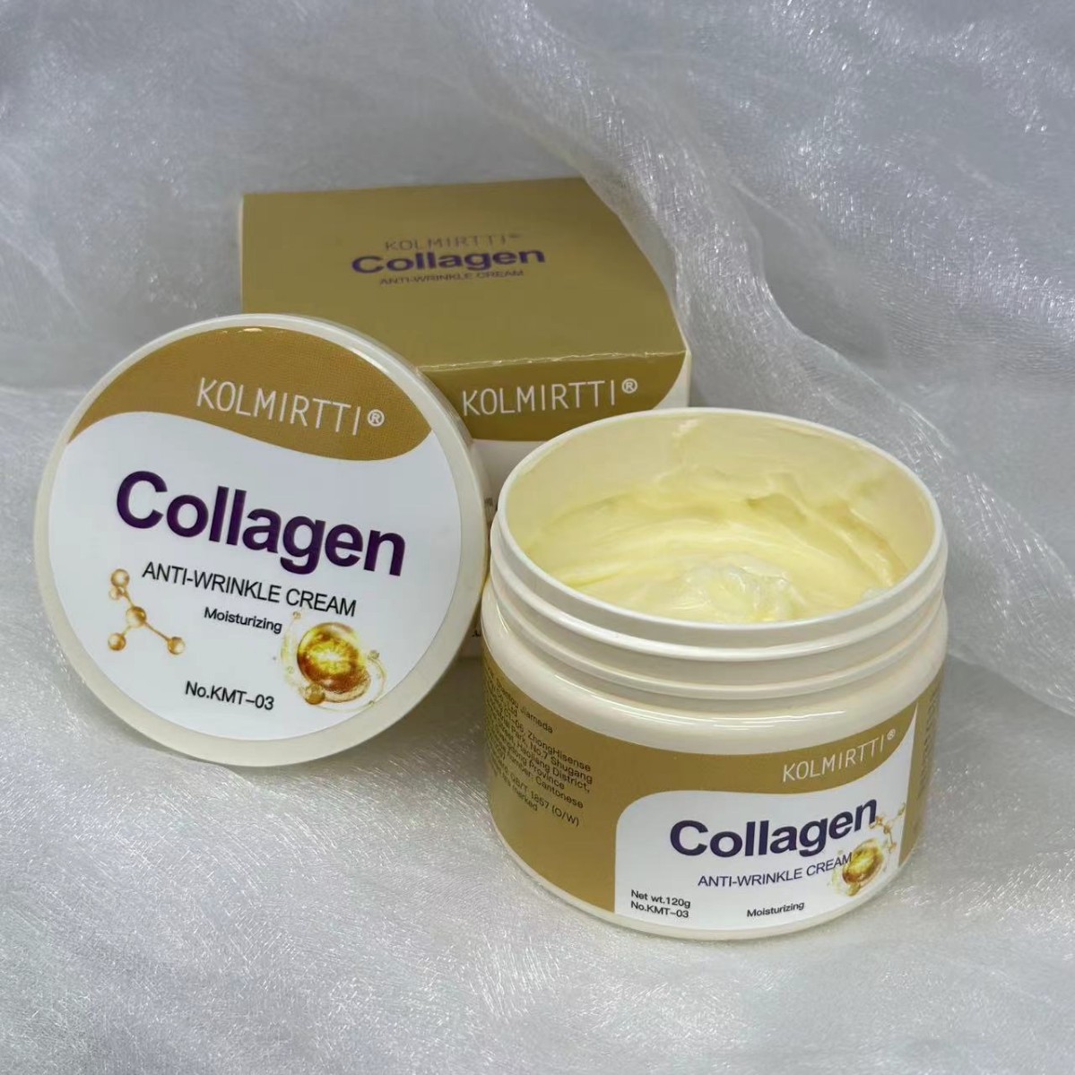 Crema facial hidratante KOLMIRTTI – con leche de burro y colágeno de arroz, nutrición profunda y reparación facial