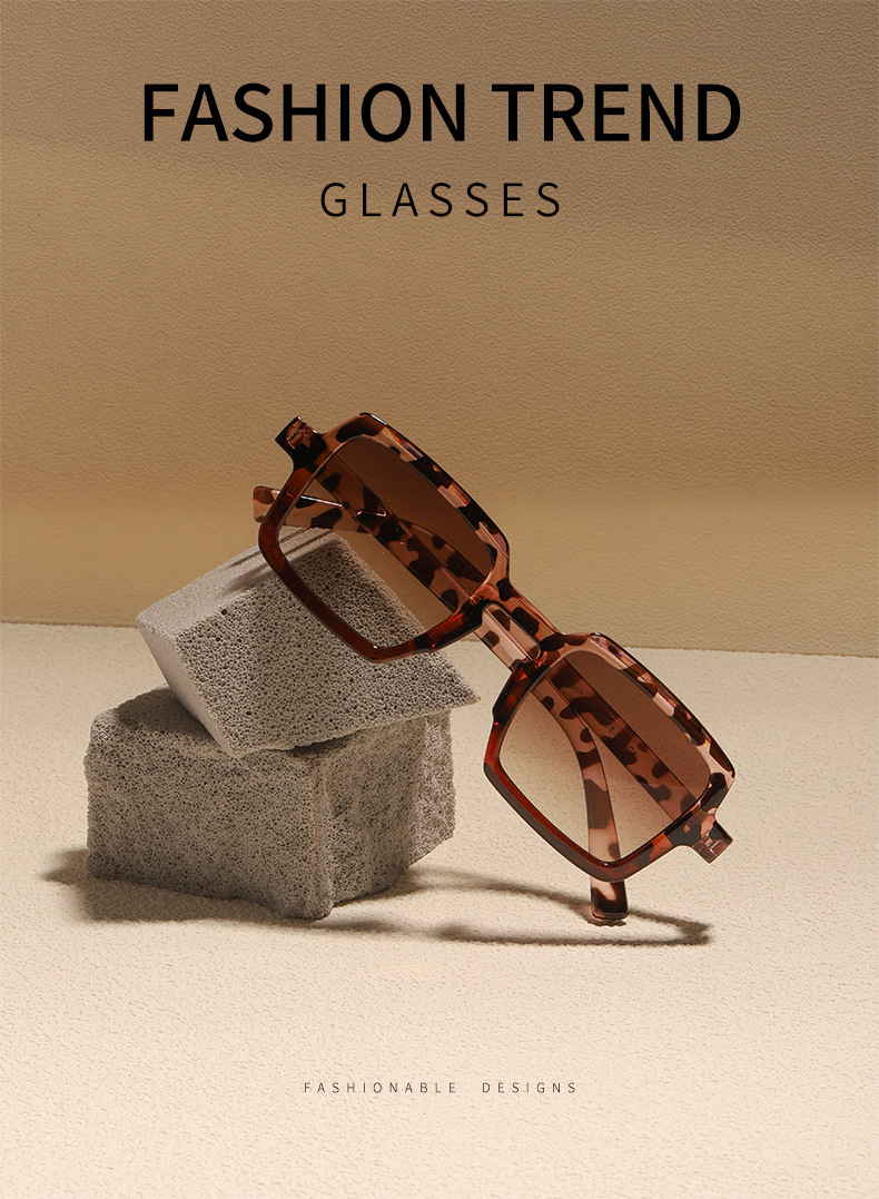 30g Weight Full Frame Glasses Structure Sunglasses Classification Ac, UV400 Protection Lens Material Fashion Solid Color Ac UV400 Protection Square Full Frame Women's Sunglasses