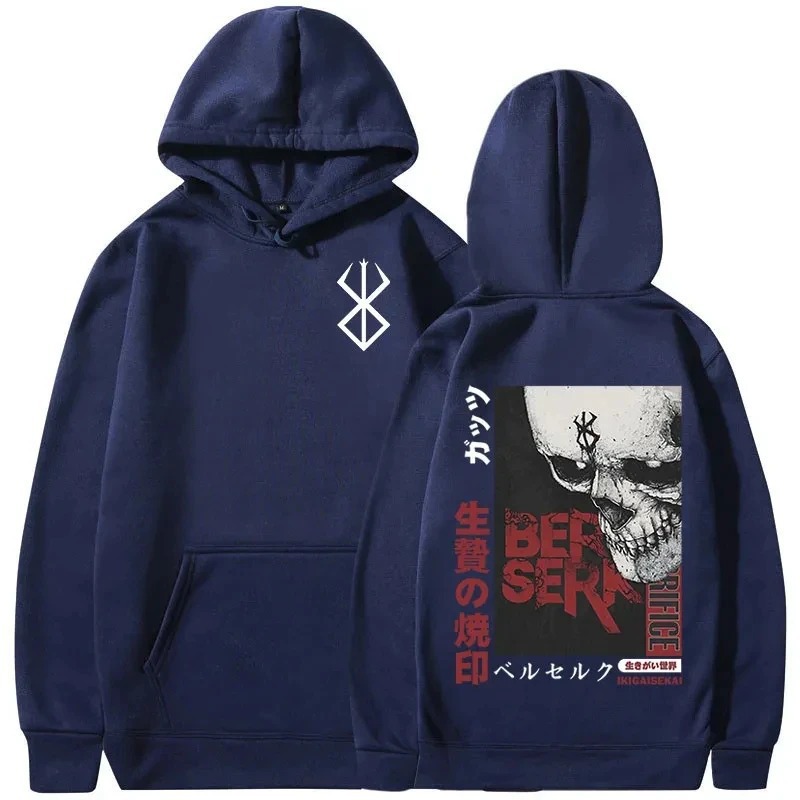 Men's Hoodie Casual Overseas Pullovers Anime Berserk Guts G