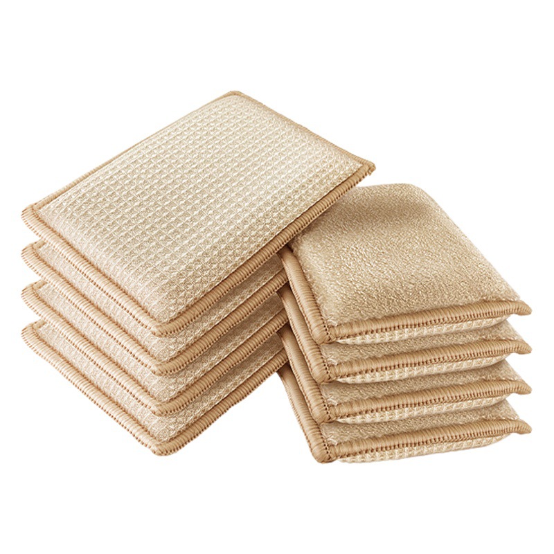 Esponja transfronteriza de fibra de bambú, no grasa, para limpieza de cocina, esponja mágica para lavar platos, paño de limpieza para lavar platos.