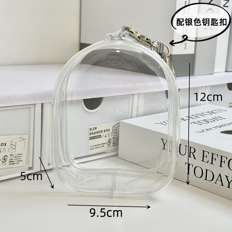 周可可透明pvc10cm娃包圆形15cm拉布布斜跨外出遛娃包轻便款定制|undefined
