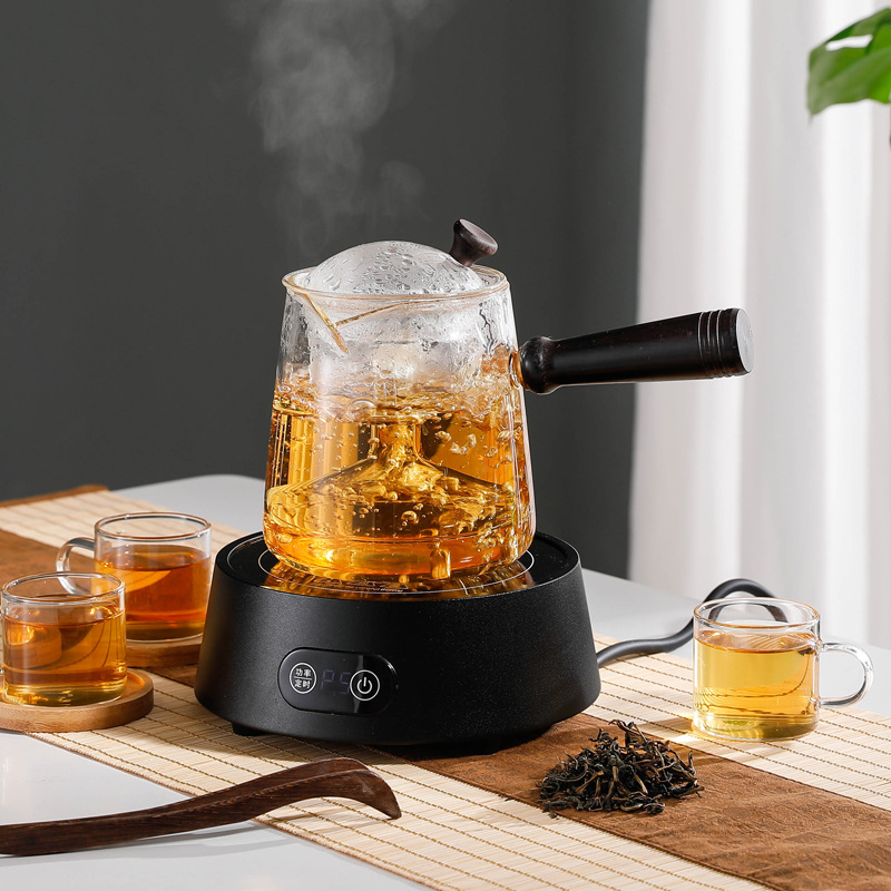 Electric Ceramic Stove Tea Maker Household Small Mini Aluminum Alloy Water Kettle Tea Stove Intelligent Timed Tea Making Light Wave Stove