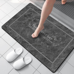 Diatomaceous Earth Soft Pad Absorbent Mat Marble Kitchen Entry Mat Bathroom Entrance Anti-Slip Absorbent Bath Mat