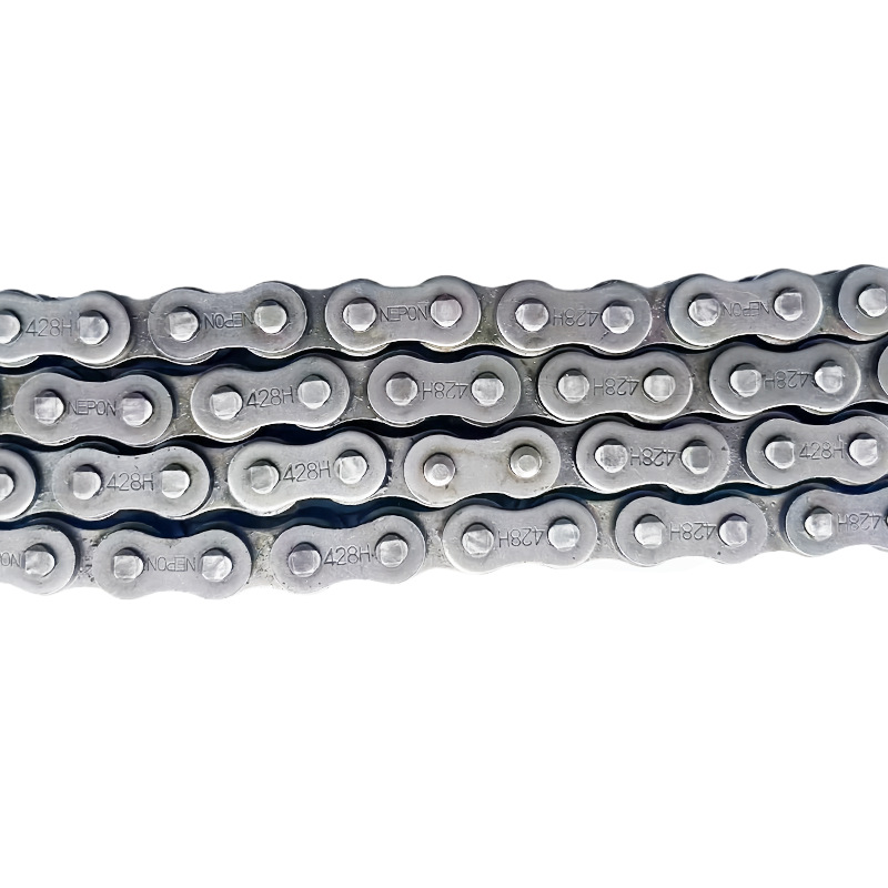 Cadena de motocicleta de venta en caliente transfronteriza 428H cadena gruesa cadena de motocicleta hebilla de cadena accesorios de motocicleta