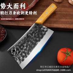 龍泉インターネット有名人家庭用鍛造厚みのある骨切りナイフステンレス鋼肉屋シェフ豚カルビ骨切断ナイフ卸売