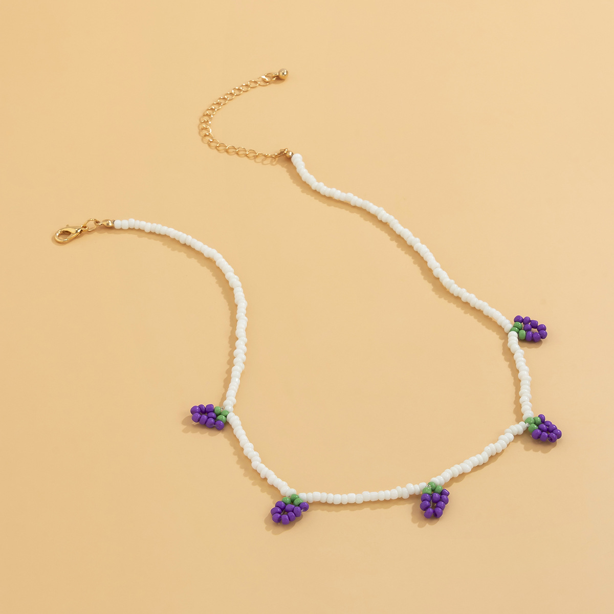 small grape pendant rice bead cute necklace bracelet waist chain wholesale jewelry Nihaojewelrypicture26