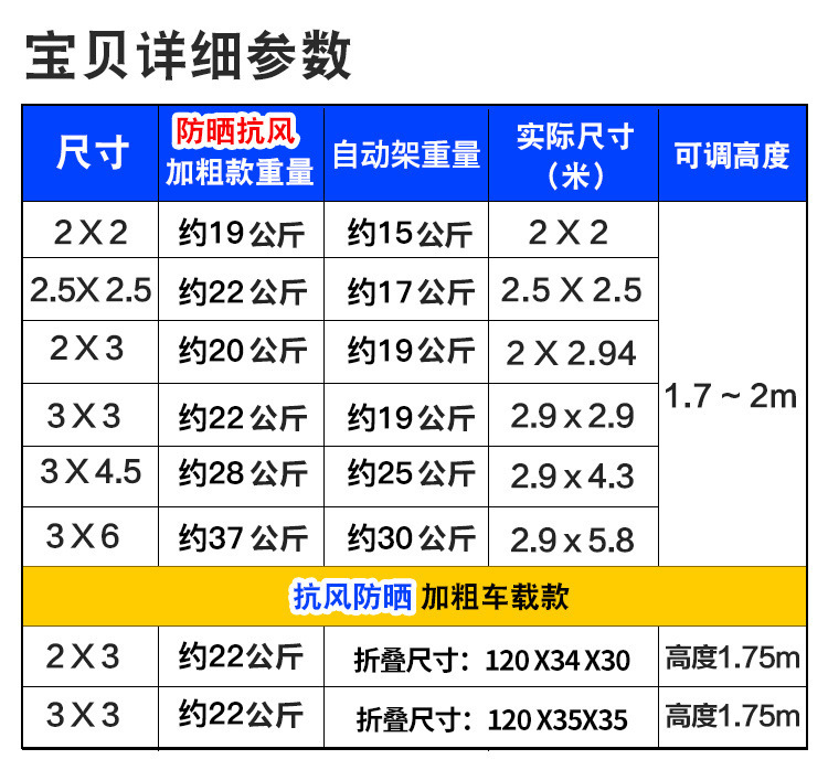 Internet Celebrated khaki Awning Outdoor Advertising Tent Stall Special Umbrella Folding Telescopic Awning Waterproof Car Awning