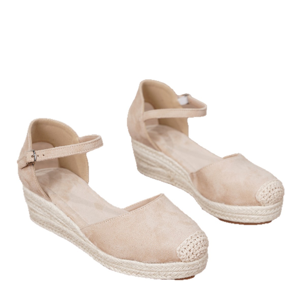 Sandalias de Cuña con Suela de Yute Plataforma Gruesa para Verano image 5