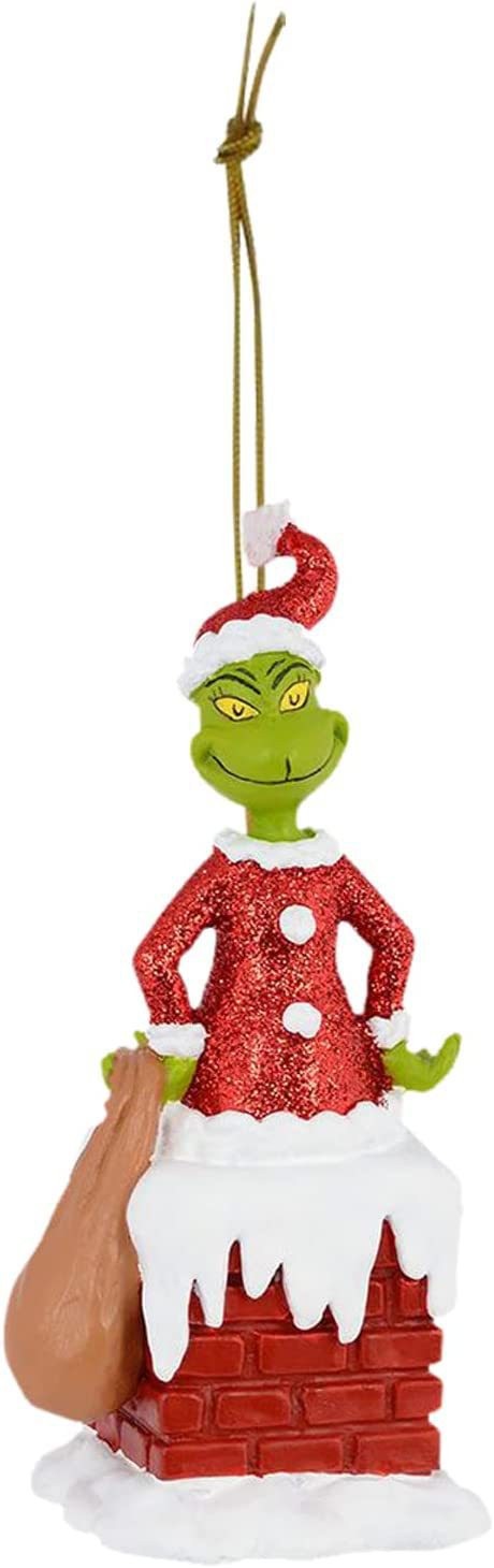 Grinch transfronterizo monstruo de piel verde árbol de Navidad colgante Grinch acrílico artesanía decoración de Navidad colgante
