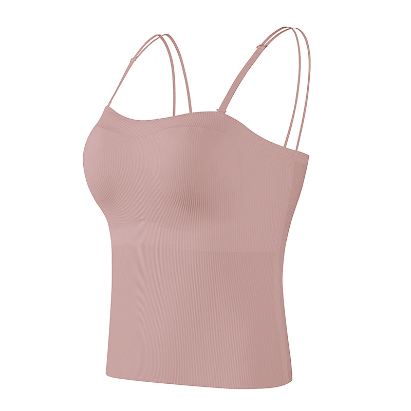 핑크색 스파게티 스트랩