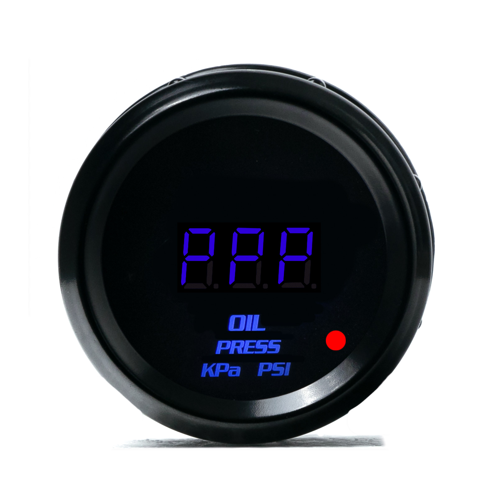 Kpa Psi dual unit adjustment 52mm automobile oil pressure gauge 12V high permeability mirror digital display LCD instrument