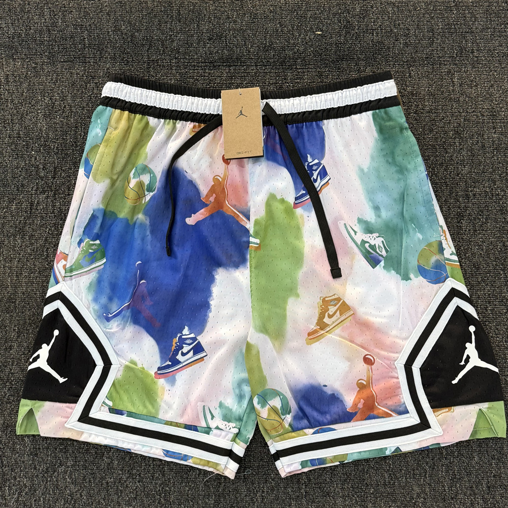 Jordan Basketball Shorts Mesh Allover Print Multicolor