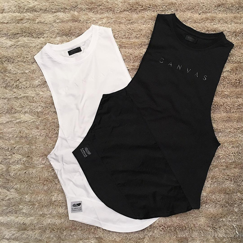 Cross-Border Foreign Trade Men's Muscle Sports Vest Tight-Fitting Quick-Drying Running Training Clothing Top Sleeveless Elastic Splicing Fitness