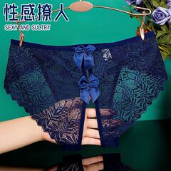 顏蓓薇內褲女蕾絲開檔透氣大碼網紗免脫火辣純欲性感一件代發574