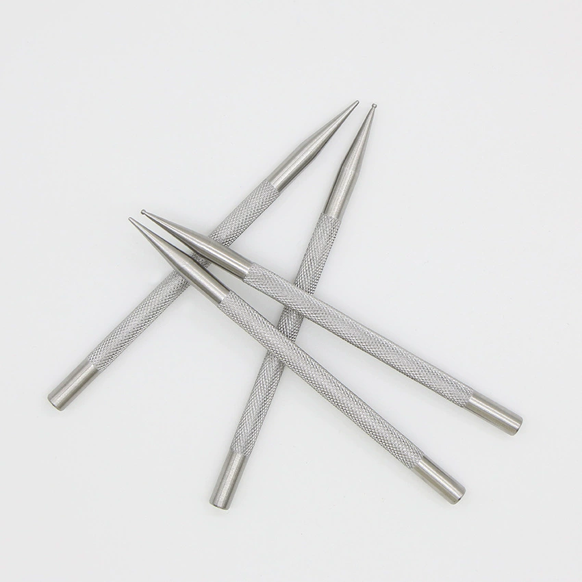 Кожаная резьба ручка кожаная линия рисование линии позиционирования топографического железа ручка из нержавеющей стали круглой головки diy ручной работы кожаный инструмент