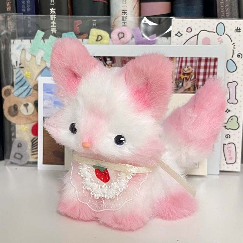 ツイストスティック暗号化された豪華な手作り diy ギフトリトルキツネ素材バッグぬいぐるみおもちゃの装飾品ペンダント|undefined