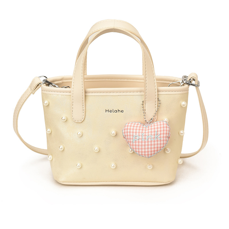 Sweet Pearl bolsas de hombro para niños y niñas, moda, colgantes de amor, bolsas portátiles para niñas, nuevas bolsas para niños transfronterizas