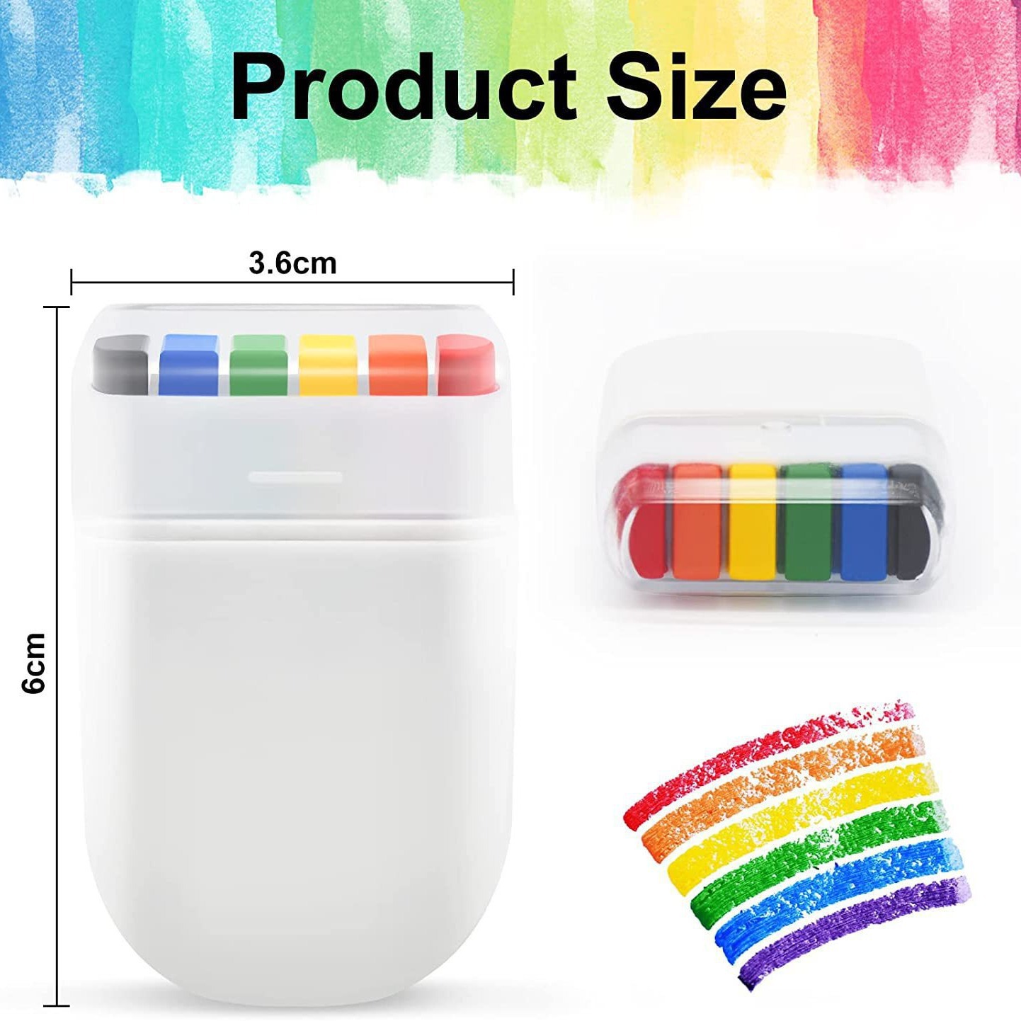 6 colores arco iris de la Copa del mundo color de la cara de la diversión de los niños creativos DIY color de la cara propio molde puede ser fijo y fácil de colorear