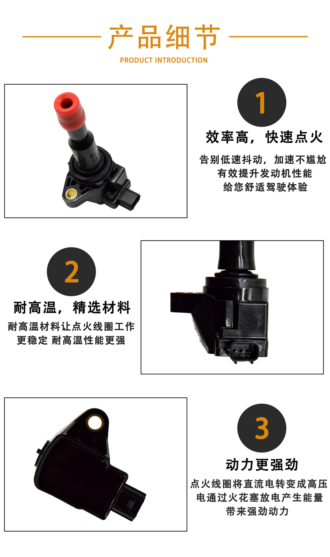 Suitable for Honda Fit Concept S1 Ignition Coil 30520Rb0003 30520Rb0S01 Uf626