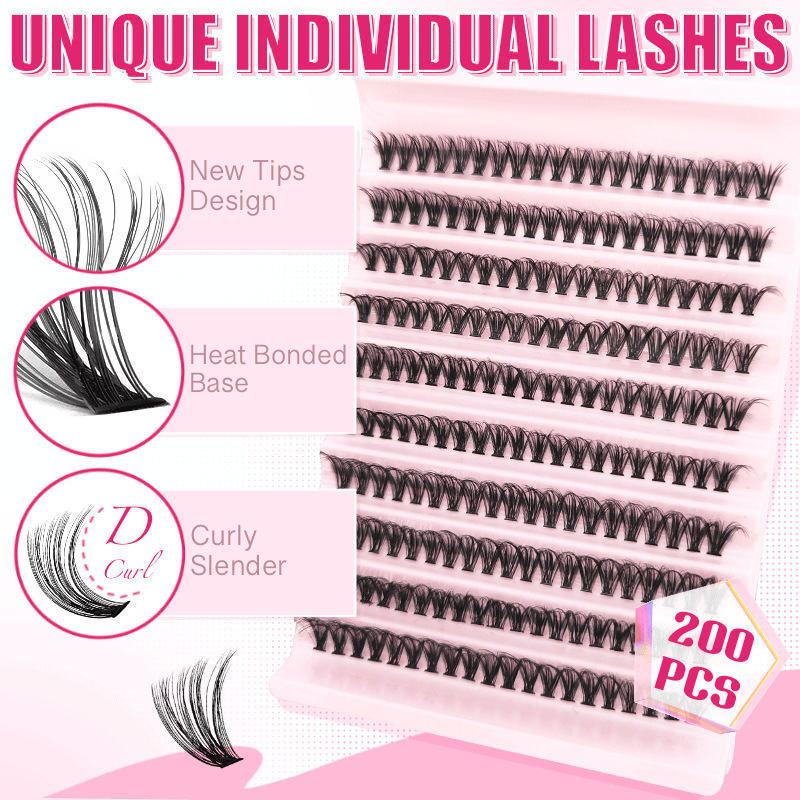 [Kann im Auftrag von] Grenzüberschreitender Außenhandel Wimpern falsche Wimpern 40D Einzelcluster DIY segmentiert europäisch und amerikanisch selbst gepfropft dreidimensionale heiß_voghion.com