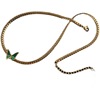 Advanced green design ankle bracelet, high-quality style, 2022 collection, 750 sample gold, does not fade, light luxury style