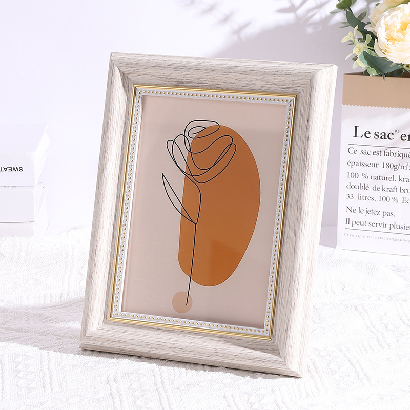 Creativo marco de fotos vintage estadounidense 6 pulgadas 7 pulgadas 8 pulgadas 10 pulgadas marco de fotos de boda cuelga marco de pared marco vacío enmarcado