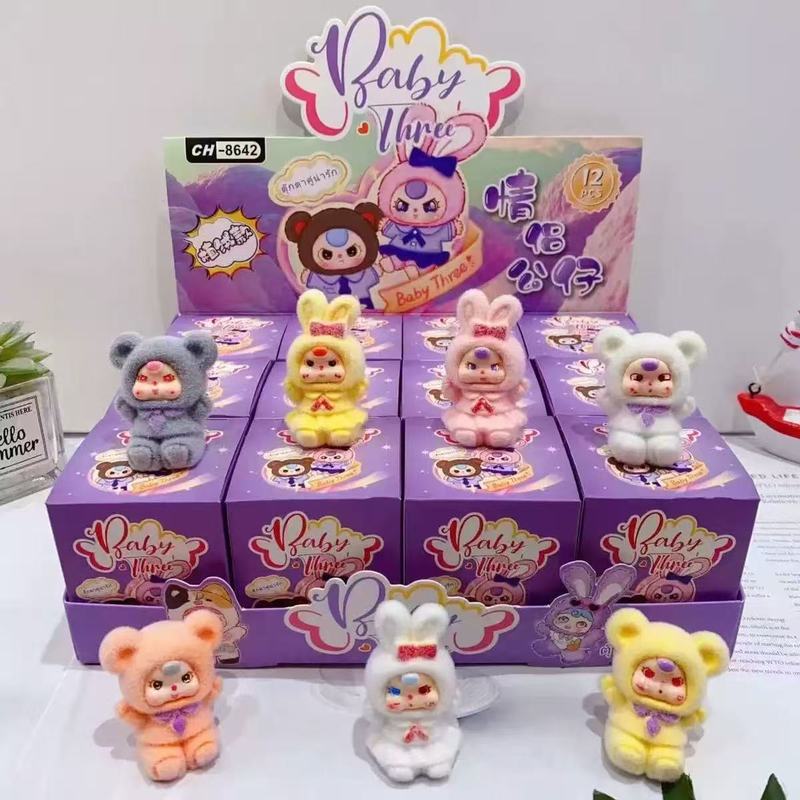 Labubu 漫画植毛フィギュアブラインドボックス高価値かわいいミニ人形デスクトップ装飾モデルギフト|undefined