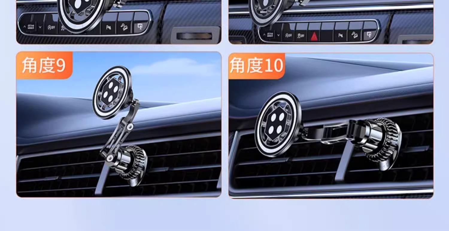 Car Mount Phone Extension Rod Air Vent Central Control Car Adapter 17mm Ball Head Accessory Extended Metal Base