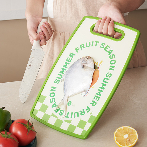 Creative children's food supplement fruit cutting board food-grade plastic chopping board kitchen double-sided chopping board chopping board